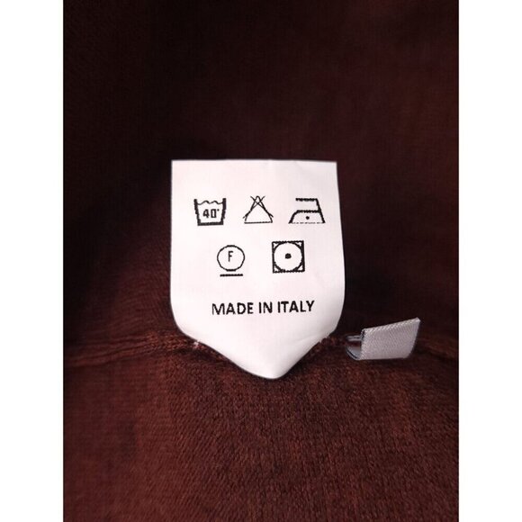 Lanvin Wool Turtleneck Knit Sweater Size XL Slim Mens Burgundy - Picture 12 of 16